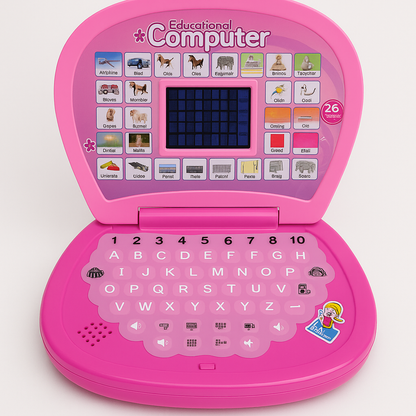 APS Computer ABC and 123 Learning Kids Laptop with LED Display and Music