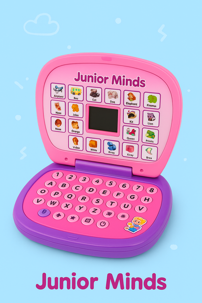 APS Computer ABC and 123 Learning Kids Laptop with LED Display and Music